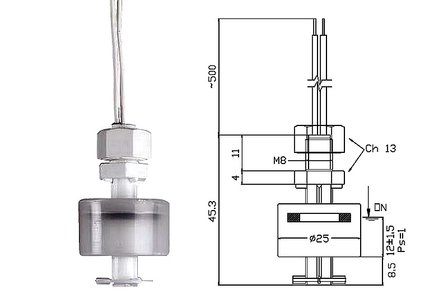 Float sensor | Water or oil | P200
