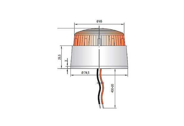 Optical alarm - 230V - XB2R flash light